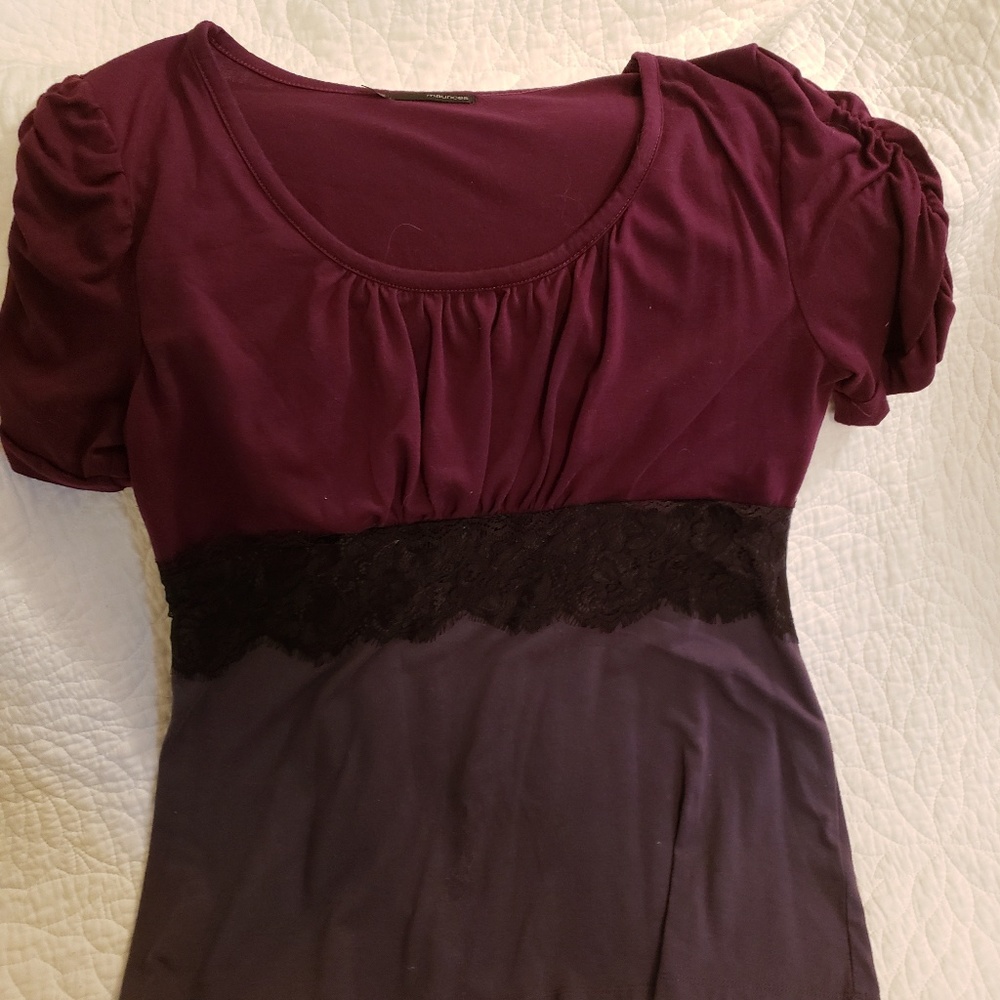 Maroon dress shirt